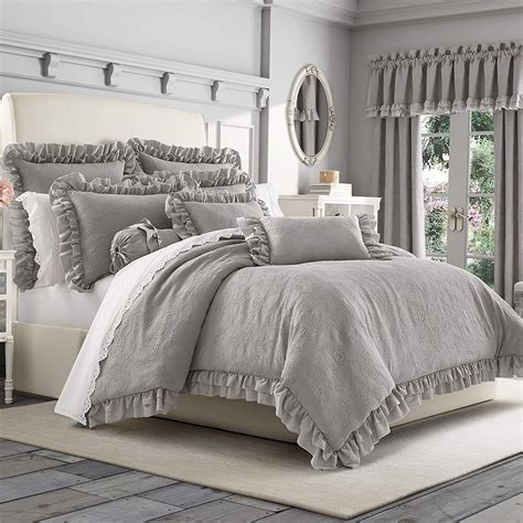 The set includes one comforter and two shams (one sham in twin size). . Farmhouse king comforter set